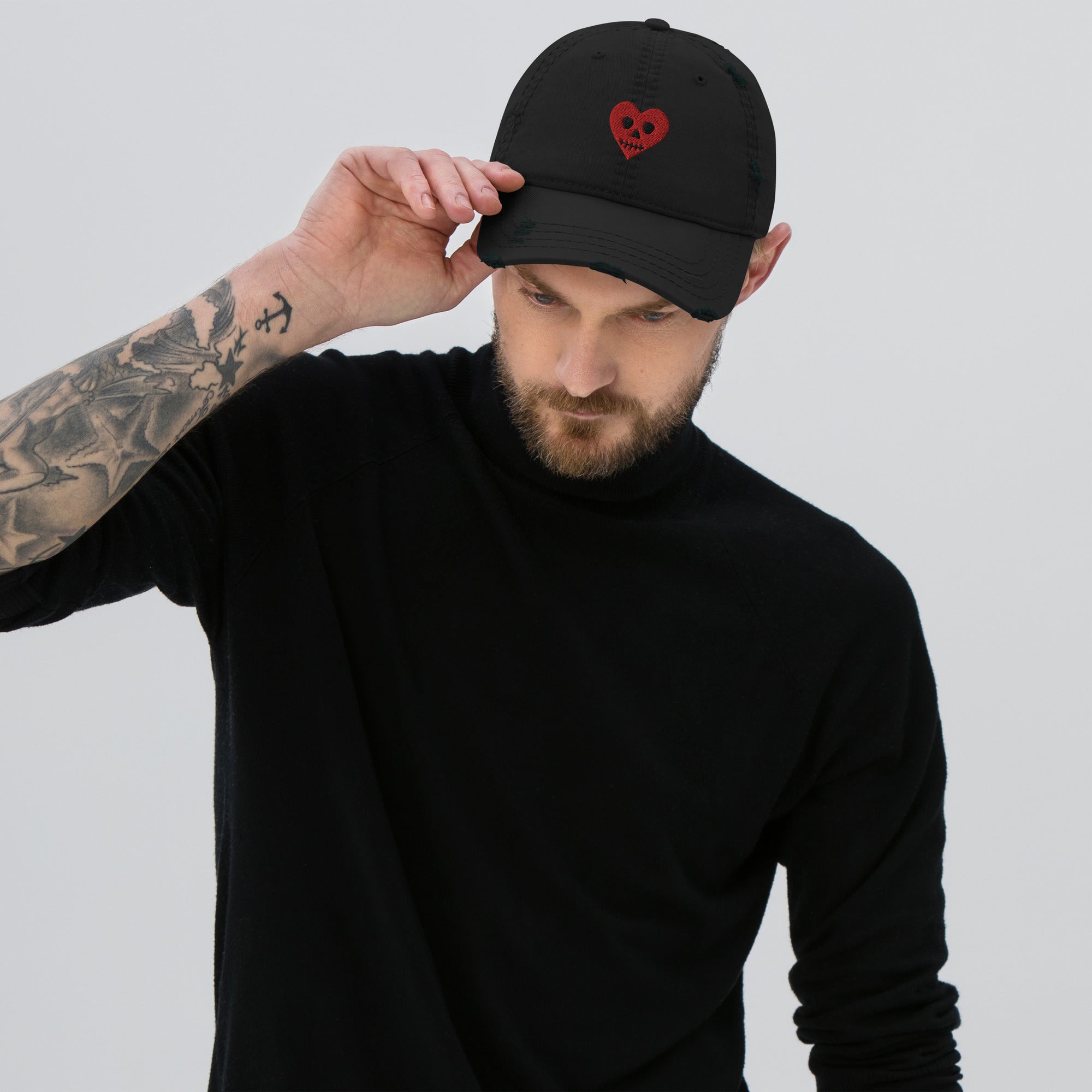 Metanoia logo distressed hat [Dark Hearts Collection]