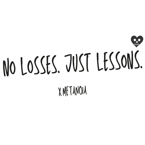 No losses, just lessons Crop Top [2 Colors]