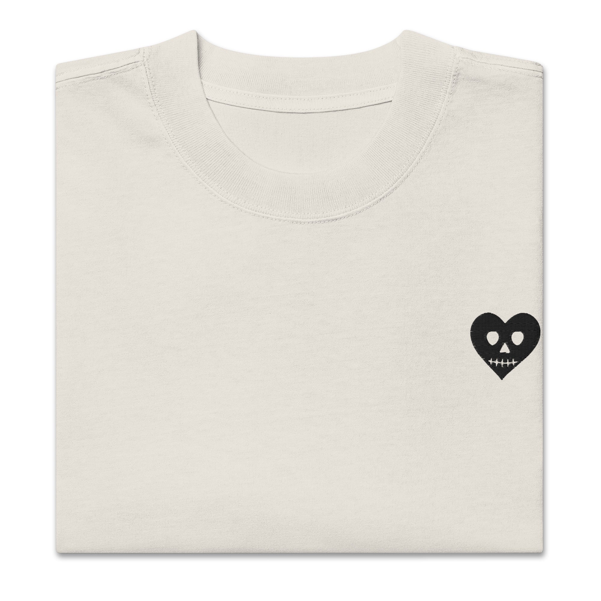 Embroidered Metanoia Logo Tee [Faded Bone]