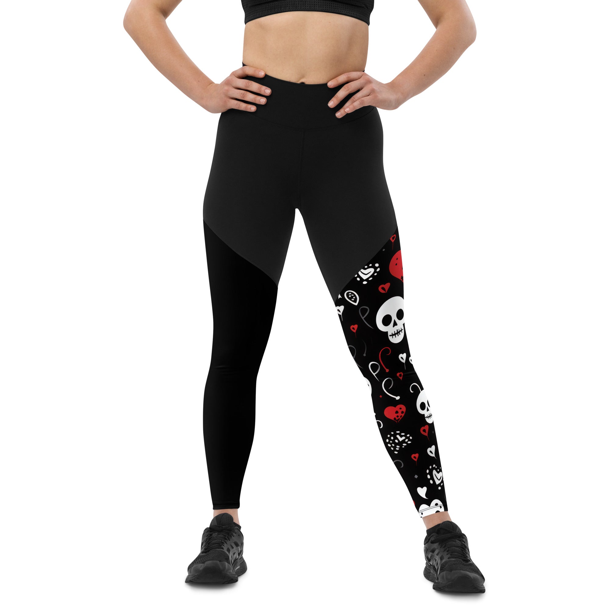 Women's Sports Leggings [Dark Hearts Collection]