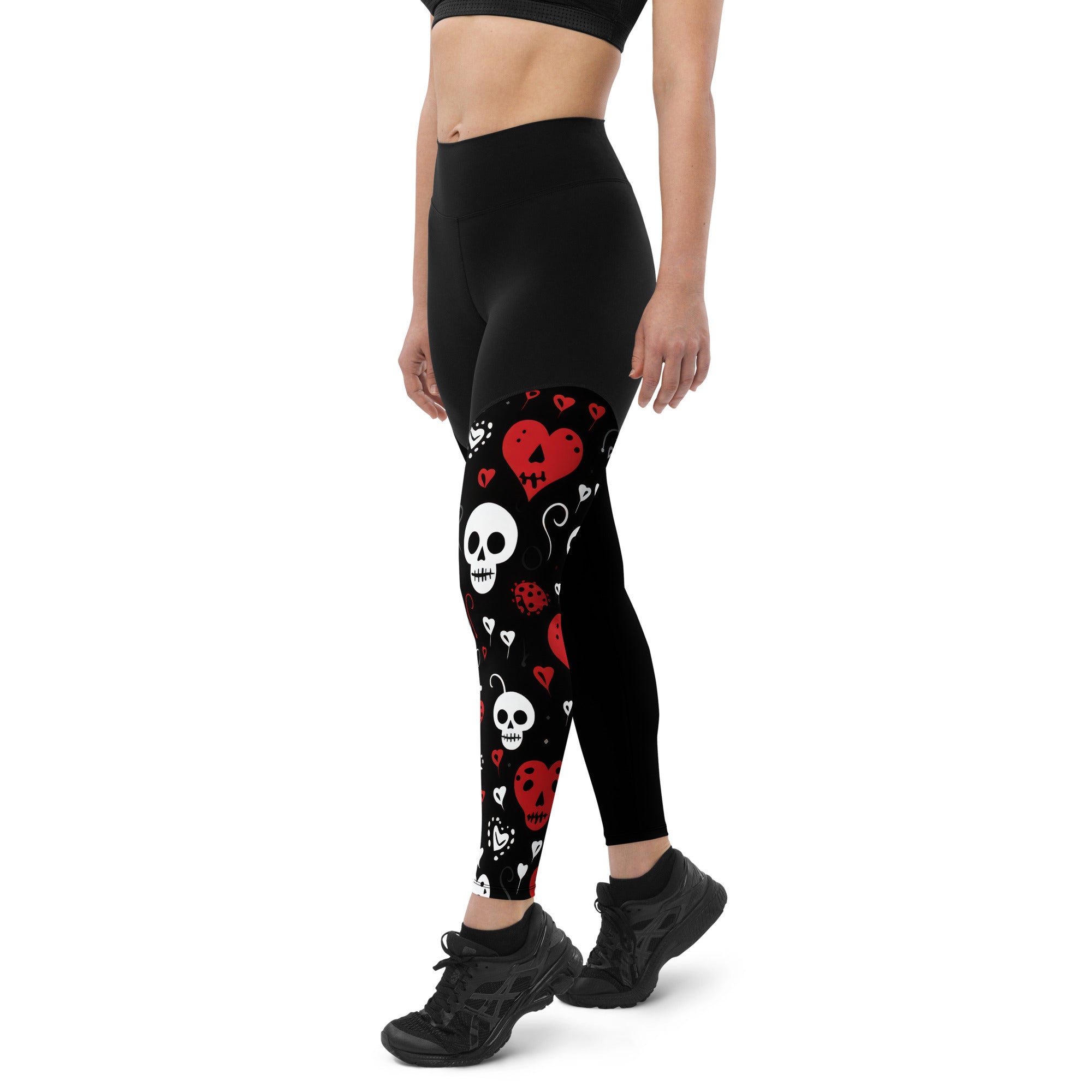 Women's Sports Leggings [Dark Hearts Collection]