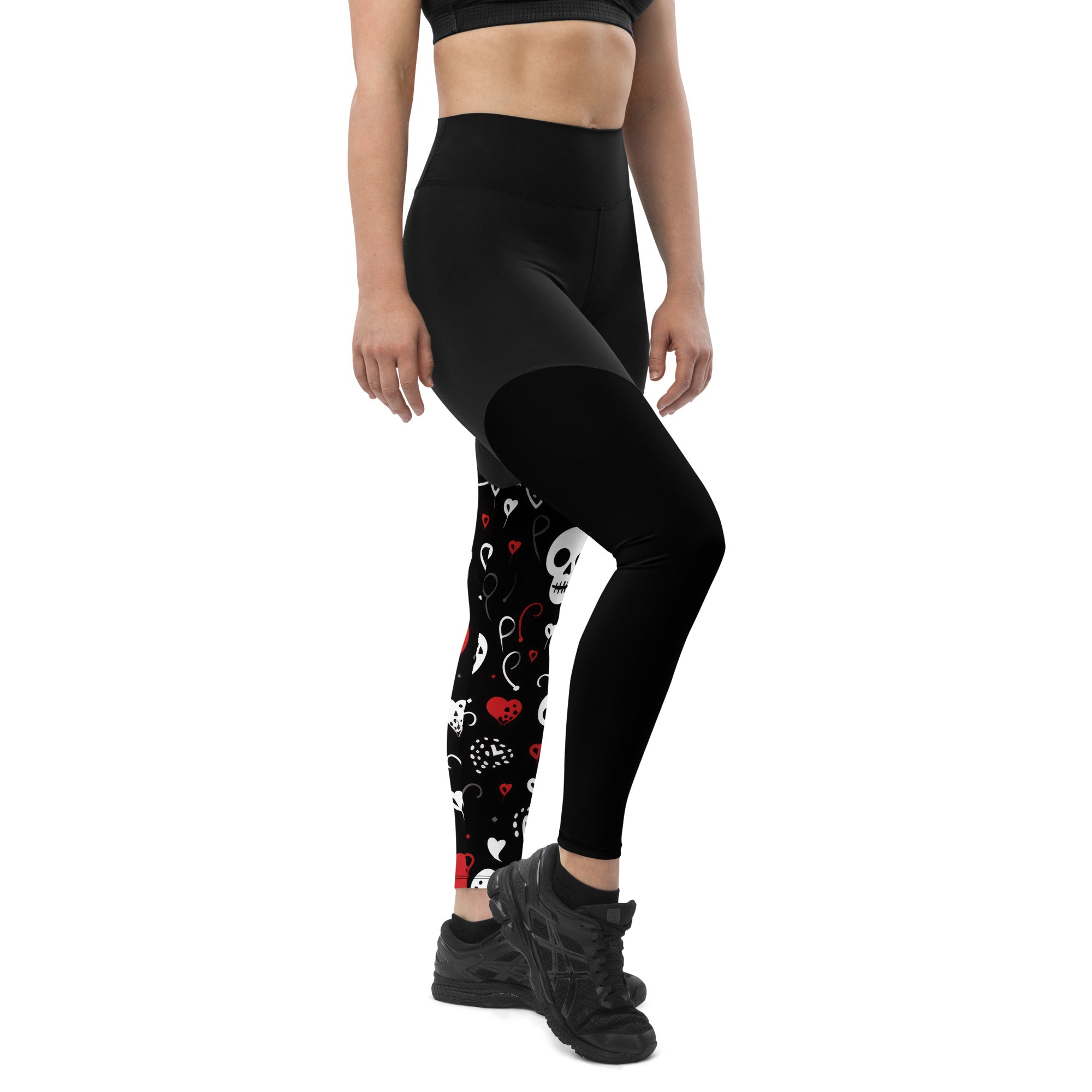 Women's Sports Leggings [Dark Hearts Collection]