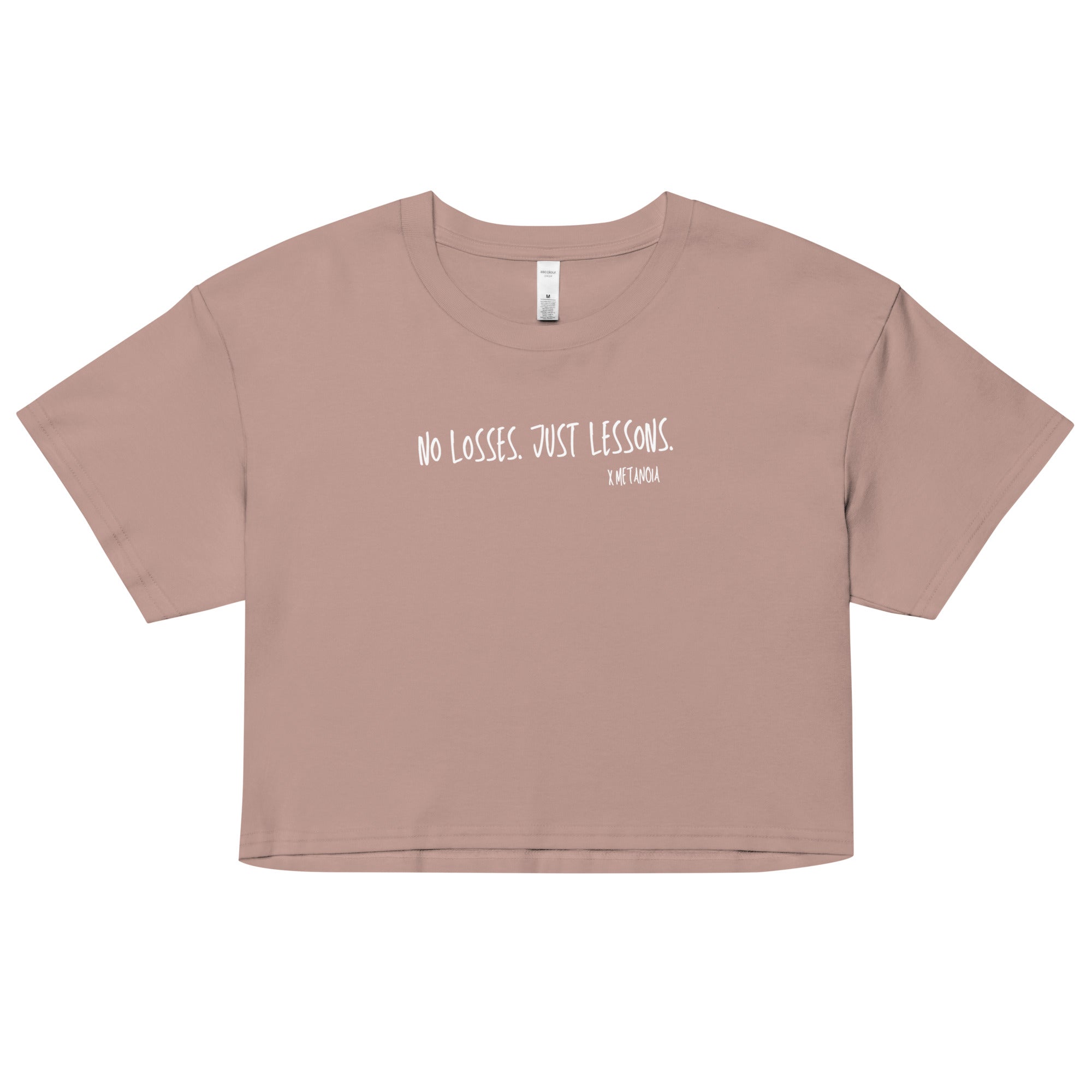 No losses, just lessons Crop Top [2 Colors]
